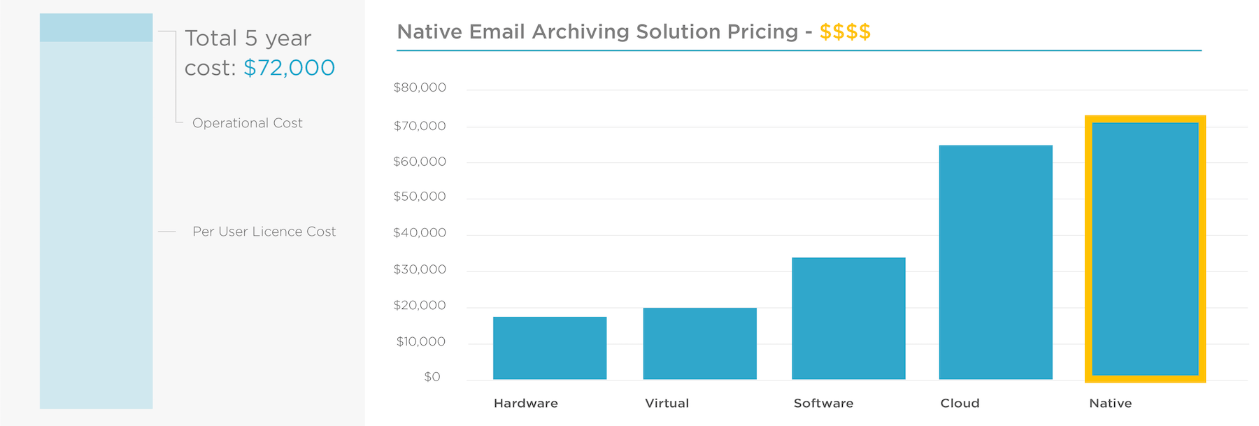 Native Email Archiving Solution Pricing