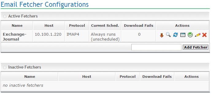 Congratulation! you have just configured your first fetcher. You should be fetching emails now.