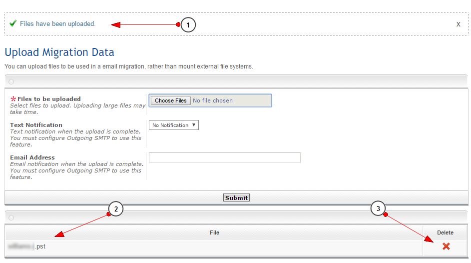 Migration Upload Complete