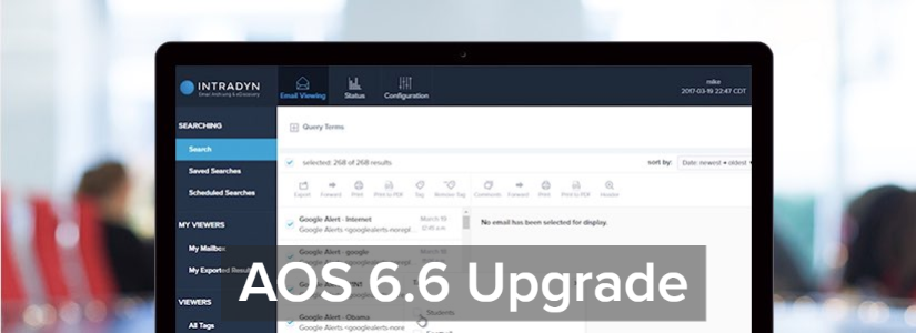 Archive Operating System (AOS 6.6) Updates