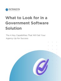 Start Your Search for the Perfect Government Software Solution Discover the four key criteria to look for and find exploratory questions to ask vendors in our free, downloadable checklist.