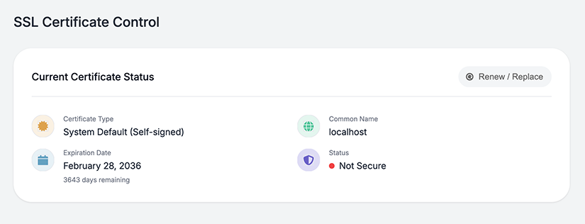 SSL Controls AOS 7.4